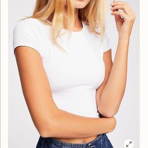 Free People cap sleeve T-shirt